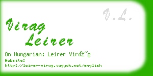 virag leirer business card